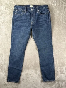 J Crew Jeans Herren 33x32 Blau 484 Slim Straight Dark Wash Stretch Denim - Bild 1 von 10