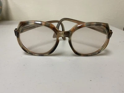 Vintage Oval Octagon Shaped Peerage Eyeglass Frames Only France Mod 60s Monselle - Image 1 of 4