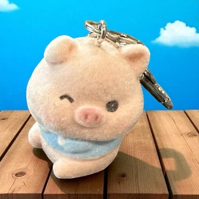 Bolso de Cerdo Dije Rosa Flocado Cerdito Clip Cuelga Mochila Dijes Lindo Regalo Nuevo Foto 1 de 4