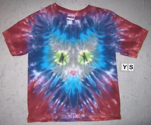 CAMISETA GRIS CRAZY CAT TIE DYE NIÑOS - Imagen 1 de 3