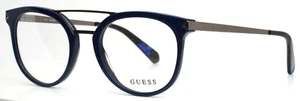 GUESS GU1964 092 Navy Gunmetal Unisex Aviator Full Rim Eyeglasses 50-20-145 B:42 - Picture 1 of 15