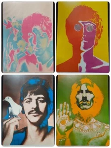The Beatles 1968 Richard Avedon Psychedelic Posters 4Set - Picture 1 of 5