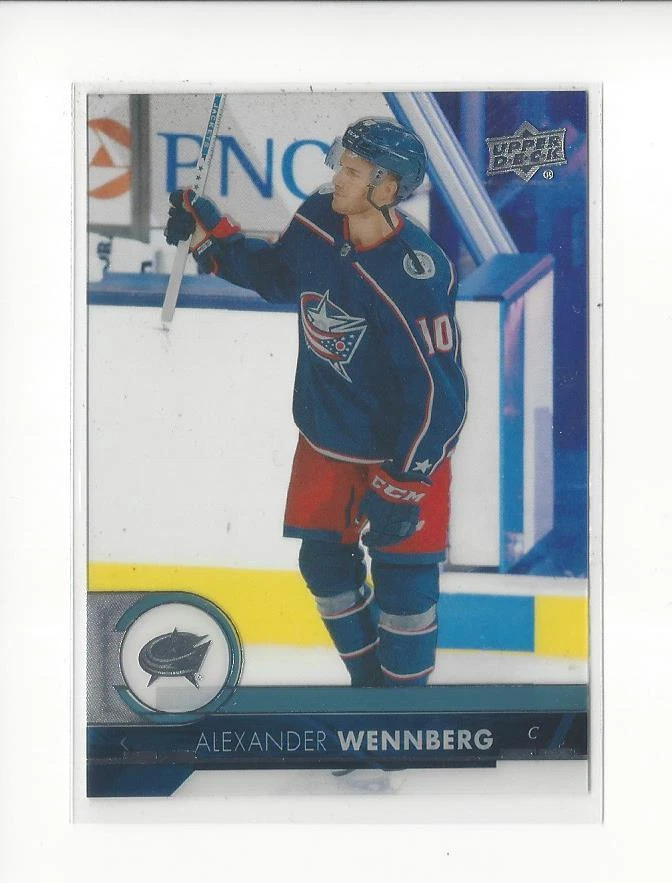 2017-18 Upper Deck Clear Cut #303 Alexander Wennberg Blue Jackets - Image 1 of 1