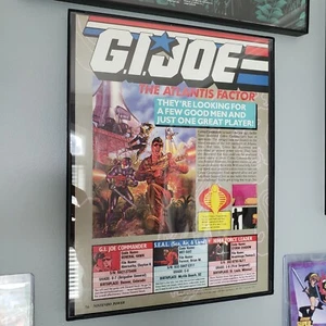 FRAMED Retro 1991 Hasbro GI JOE ad/poster Show Toy Video Game Wall Art v2 - Picture 1 of 5