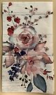 TWO Pink Floral Flowers Paper Napkins Decoupage Roses Summer Fall Watercolor