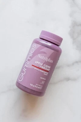 GOMITAS DE VINAGRE DE SIDRA DE MANZANA FARMASI ❤️ NUTRIPLUS 🐥 ENVÍO GRATUITO Foto 1 de 4