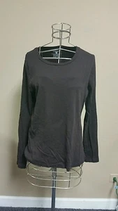 Misses L Jones of NY long sleeve top brown - Picture 1 of 1