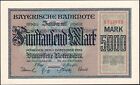 5000 Mark 1922 - Bavaria / Germany Notenbank - Serial: C 010622  -"XF" - K32