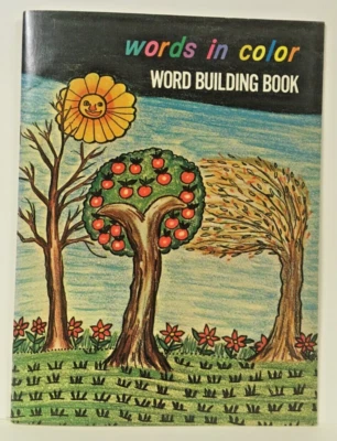Words in Color student Word Building Book, Gattegno  1968  RARE Near Mint unused - Image 1 of 4