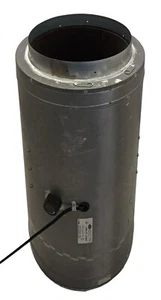 Can Fan Q Max 10" inline blower exhaust Fan w/ Muffler Silencer 3 Speed 1024 CFM - Picture 1 of 9