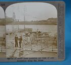 Ww1 Stereoview Flotilla Of British Motor Boats Guarding Rhine Realistic Travels