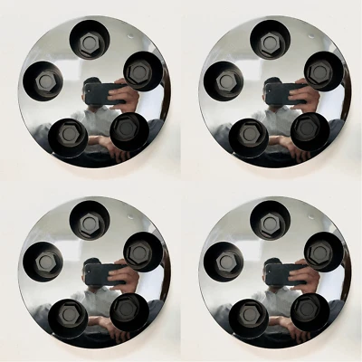 Juego de 4 tapas centrales cromadas de repuesto para 92-02 Suburban Tahoe Yukon 10271 Foto 1 de 4