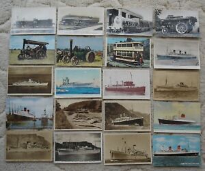 Job Lot of 34 Postcards of Transport.