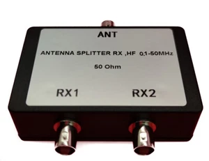 Répartiteur d'antenne RX HF TV satellite câble coaxial répartiteur de signal 0,1-50 MHz neuf - Photo 1/8