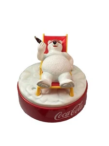 VINTAGE COCA COLA ROTATING POLAR BEAR CLOCK RADIO/ALARM CLOCK - Picture 1 of 1