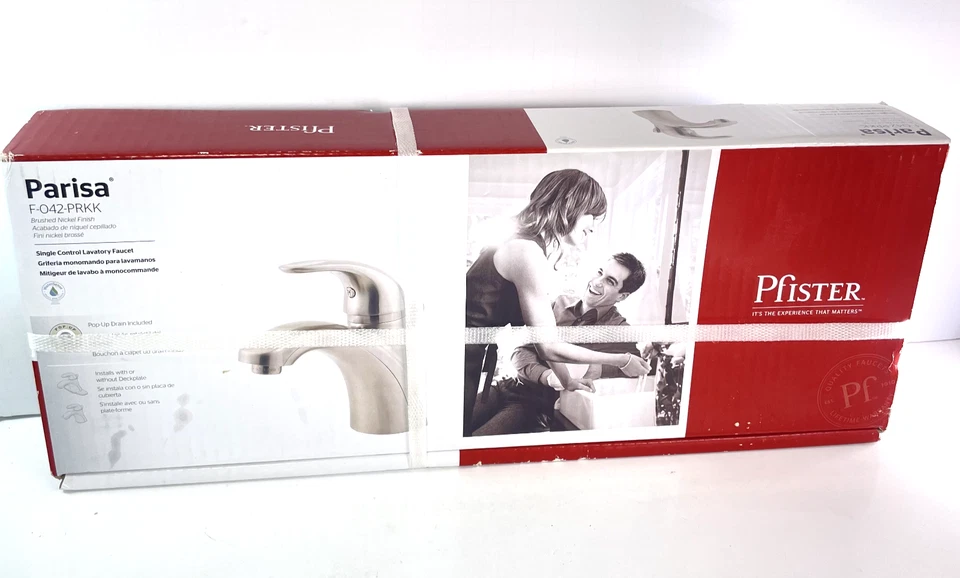 Pfister Parisa Single Control 4 Centerset Bathroom Faucet in Brushed Nickel