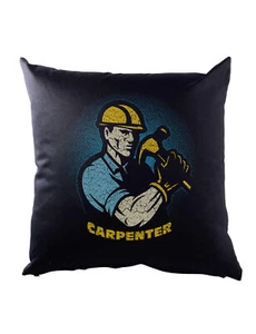 Carpenter Dekokissen Joiner Carpentry Woodwork Hammer Cabinet Maker - Bild 1 von 1