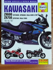 Kawasaki ZX600 & ZX750 '85-'97, GPZ & GPX, Haynes Manual 1780 - Picture 1 of 2
