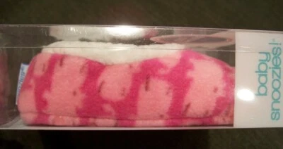 BABY SNOOZIES new non-skid fleece slippers~size M~3M to 6M~hot pink hippo~ - Image 1 of 3