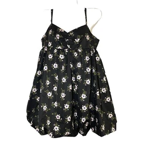 Free People Mini Dress Small Smocked Cami Strap Floral Babydoll Balloon Boho New - Picture 1 of 17