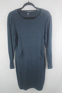 Viishow Kleid Damen M dunkelblau T-Shirt Langarm Tasche Etui - Bild 1 von 5