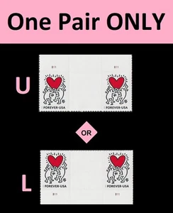 US 5953 Love F vert gutter plate pair MNH 2025 - Picture 1 of 1
