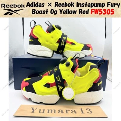 Taille homme Adidas × Reebok Instapump Fury Boost Og jaune rouge FW5305 - Photo 1/4