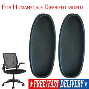 Neu Arm Pad Cap Ersatz für Humanscale Diffrient Welt Bürostuhl 1 Paar - Foto 1 di 4