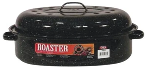 Granite Ware F0508-2 Roaster, 10 lb Capacity, Porcelain/Steel, Black, 319796 - Picture 1 of 1