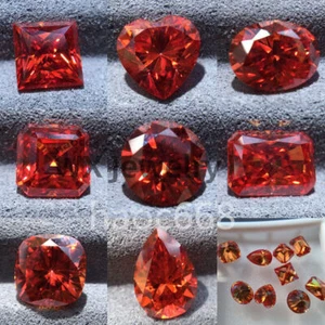 10 Shaped 1-5ct Loose Moissanite Stone Red Color GRA Certificate Real jewelry - Picture 1 of 21