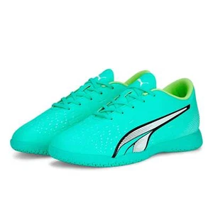 Puma Jr Ultra Play IT Indoor - Electric Peppermint/Fast Yellow - Picture 1 of 12