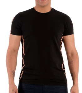 PAVI MENS T SHIRT BLACK PAVI TEE BY EDUIN CAZ 04-0400 - Picture 1 of 2