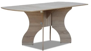 Esstisch ausklappbar Klapp-Tisch klappbar Holz-Optik Eiche Sonoma Funktionstisch - Bild 1 von 7