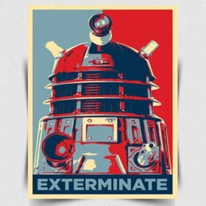 METAL SIGN WALL PLAQUE DALEKS EXTERMINATE DR WHO poster - A3 420 x 297 mm - Picture 1 of 4