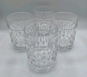 Set 4 Ralph Lauren Aston Kristallglas Double Old Fashioned Whiskey Steine - Bild 1 von 4