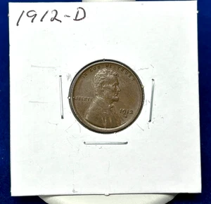 1912-D Wheat Cent - UNC - Strong Strike - Chocolate Brown - Picture 1 of 4
