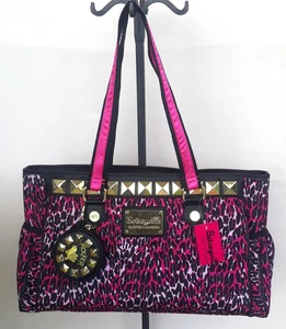 Betseyville by Betsey Johnson ~ Wild Baby Betsey Pink Tote Bag ~ Large ~BV13625 - Picture 1 of 20
