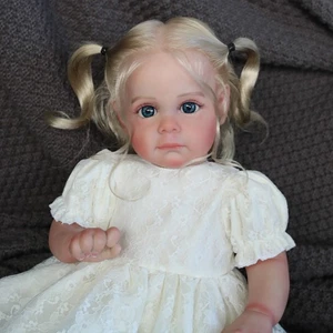 Reborn Baby Dolls Vinyl Silicone Lifelike Newborn Pretty Girl Doll Birthday Gift - Picture 1 of 6