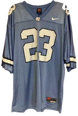 Camiseta de fútbol vintage Nike North Carolina Tar Heels #23 malla para hombre talla XXL Foto 1 de 4