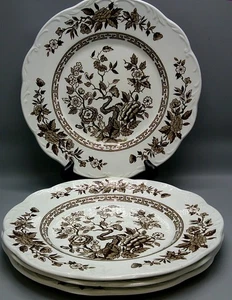 J&G Meakin INDIA Brown Dinner Plate set of 4 - Picture 1 of 3