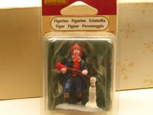 Lemax Village "FIREMAN With DALMATION" #32751 Figure Dog & Firefighter 2003 - Picture 1 of 5