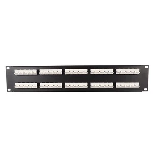 CAT3 50 Ports Network Patch Panel Plug And Play RJ11 Network Patch Panel For CB - Afbeelding 1 van 22