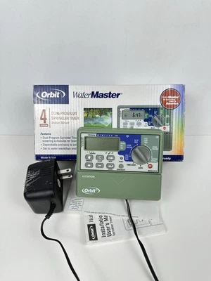 Controlador temporizador rociador interior Orbit 57114 WT2X WaterMaster 4 estaciones Foto 1 de 4