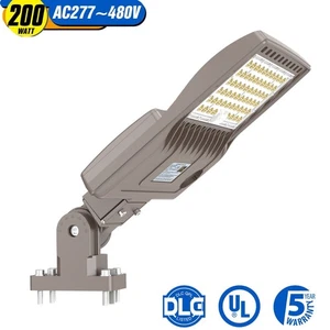 200W LED Parking Lot Shoebox Light IP65 Street Area Pole Light Industrial AC480V - Picture 1 of 12