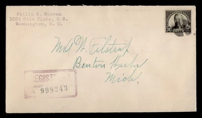 DR WHO 1925 FDC #623 WILSON REGISTERED w14811 - Image 1 of 2
