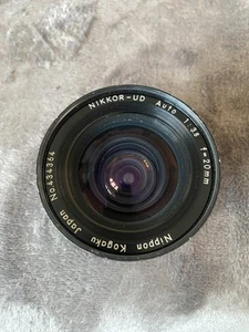 Nikon Nikkor-UD Auto 20mm f/3.5 non Ai MF Lens serial 480424 - Picture 1 of 4