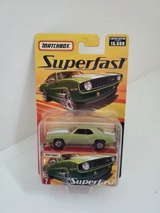 Matchbox 2005 Superfast #7 1969 Chevrolet Camaro Green- storage box 1/15,500 - Picture 1 of 6