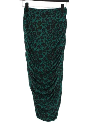 Oasis Women's Maxi Skirt S Green Polyester with Elastane, Spandex Maxi - Image 1 of 4