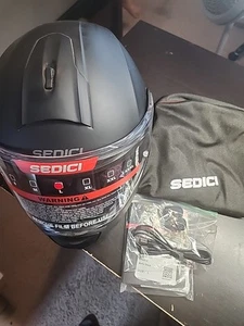 Sedici Sistema II Parlare Bluetooth Helmet Matte Black Large . - Picture 1 of 12