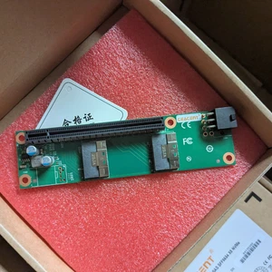 SlimSAS gen4 PCIe x16 Adapter NVMe for GPU Server Compatible with ROME2D32GM-2T - Picture 1 of 4
